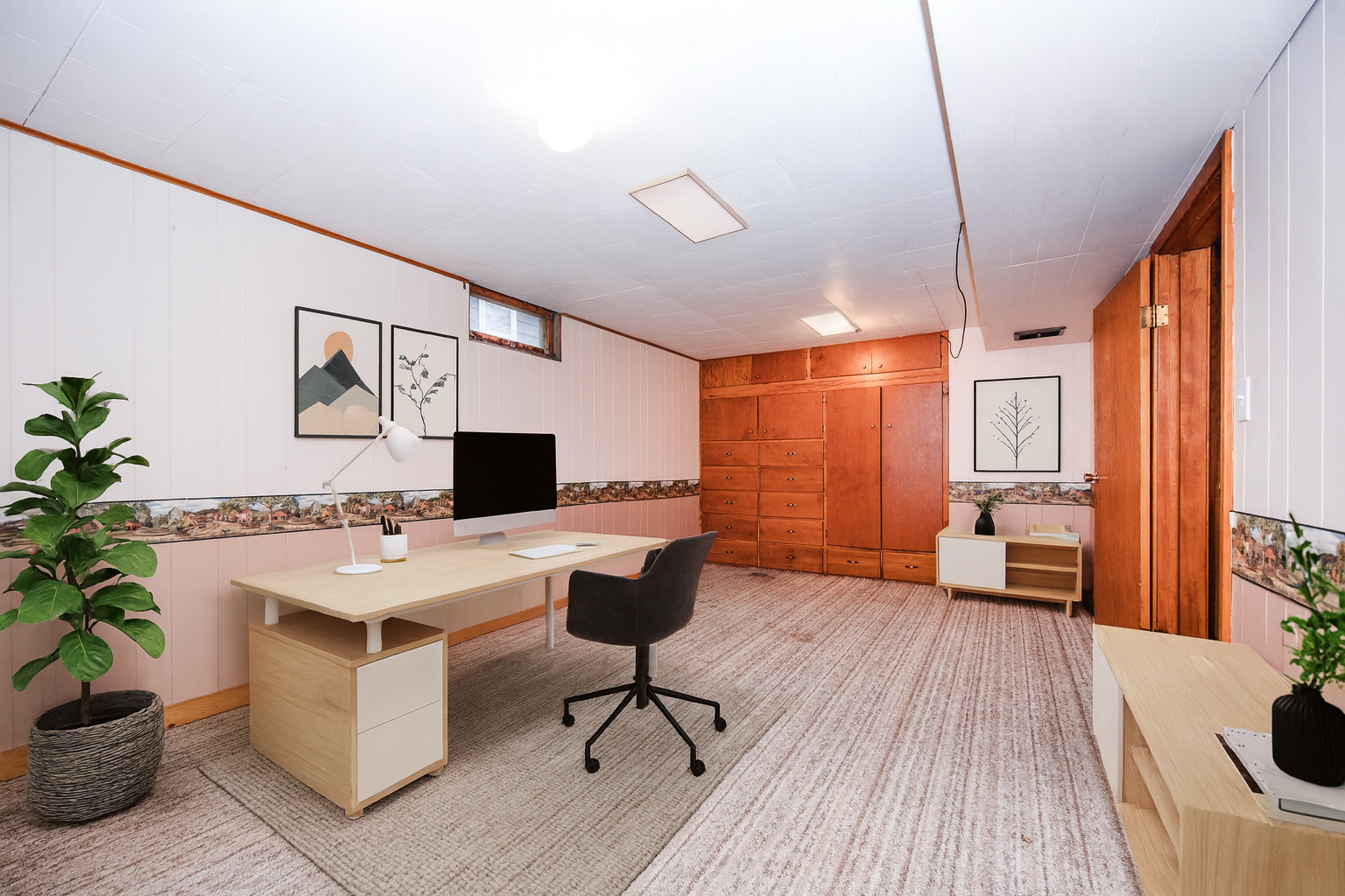 Virtually Staged LL Lg Office