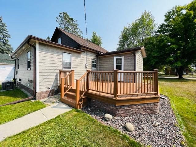 Deck and back of home