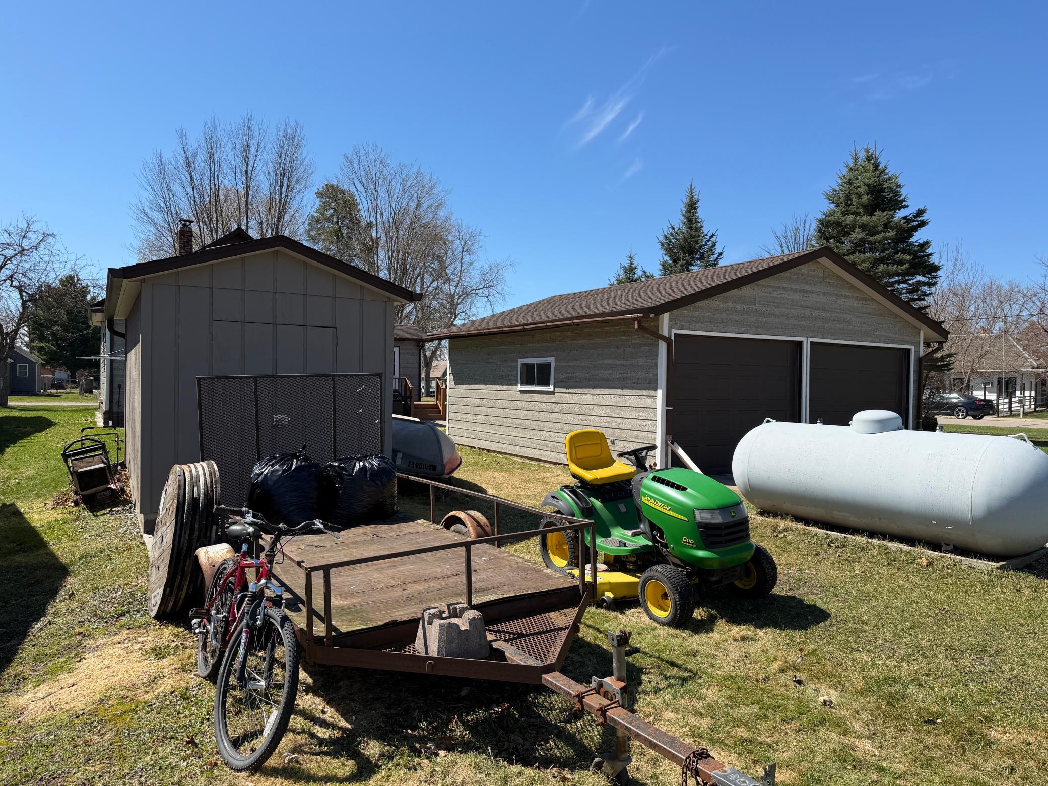 Garage and Shed from Alley