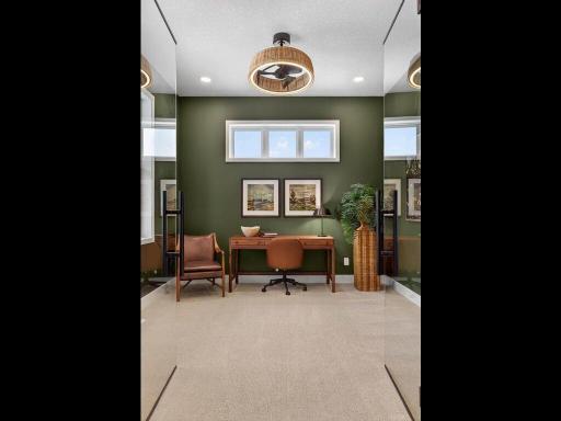 A well-defined foyer offering a warm and elegant first impression