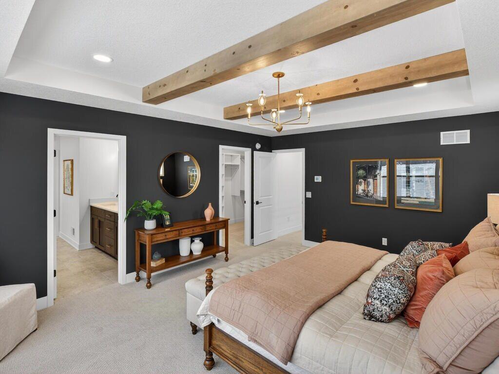 Well-proportioned bedroom with ample space and natural light.