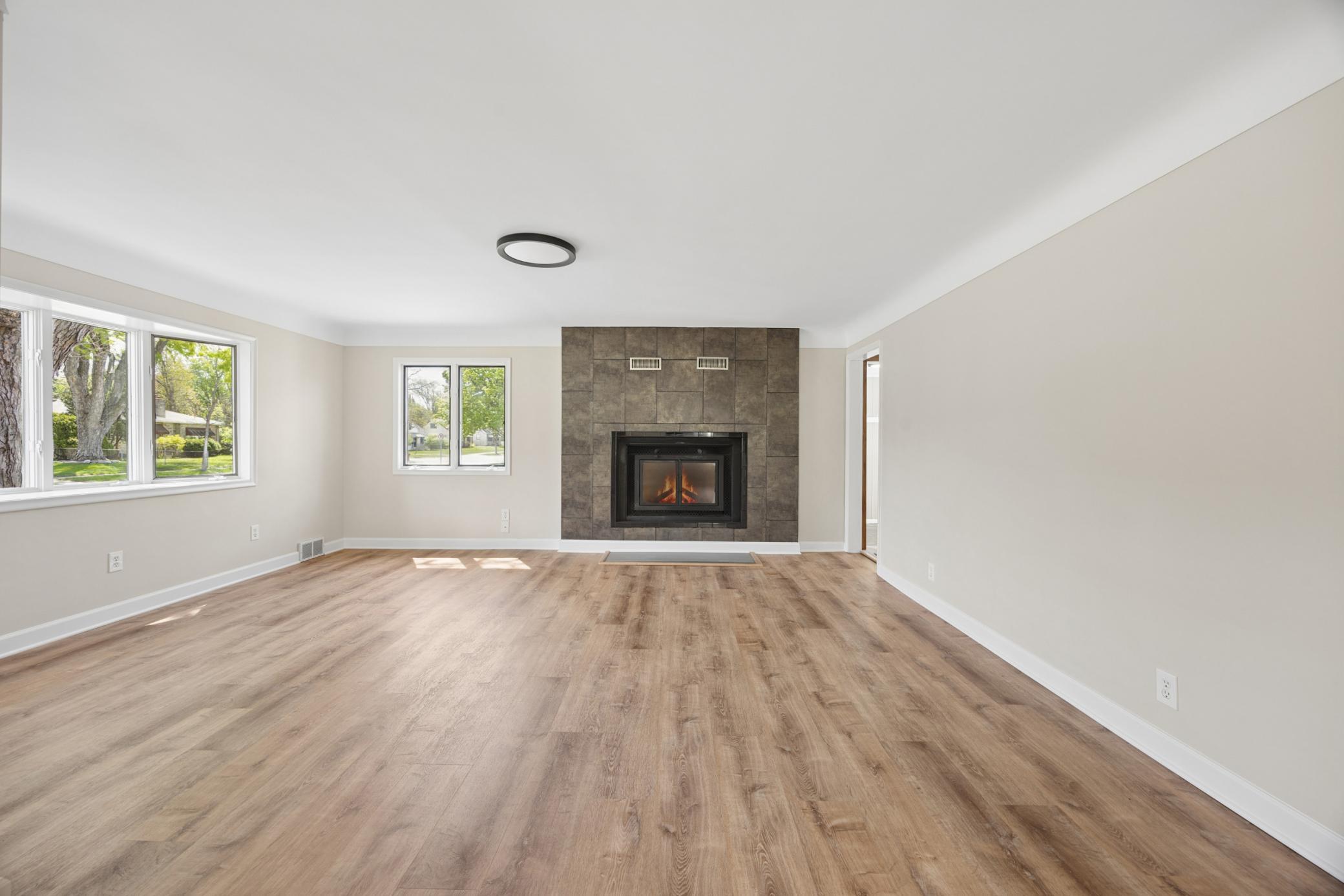 New flooring throughout the home