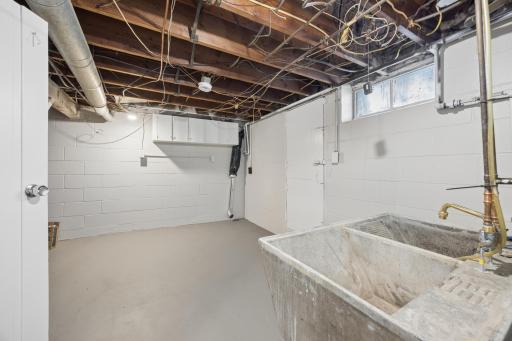 Laundry area also has exterior access to the greenhouse