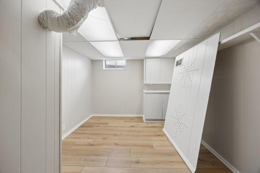 Great space needs an egress window to be a 5th bedroom in LL