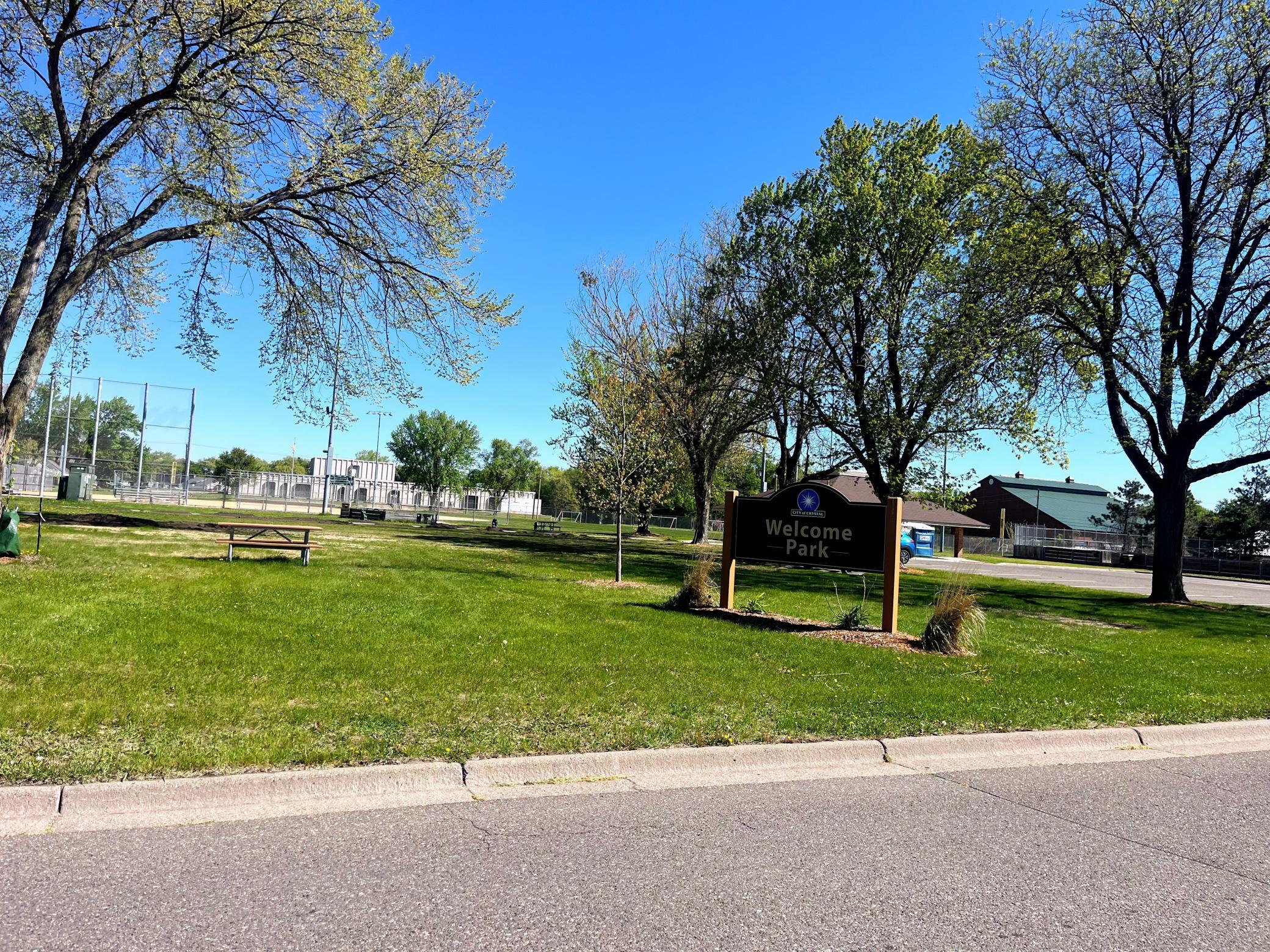 10 acre Welcome Park is a few doors away fitness pod, playground, ice rink with warming shack & sports field