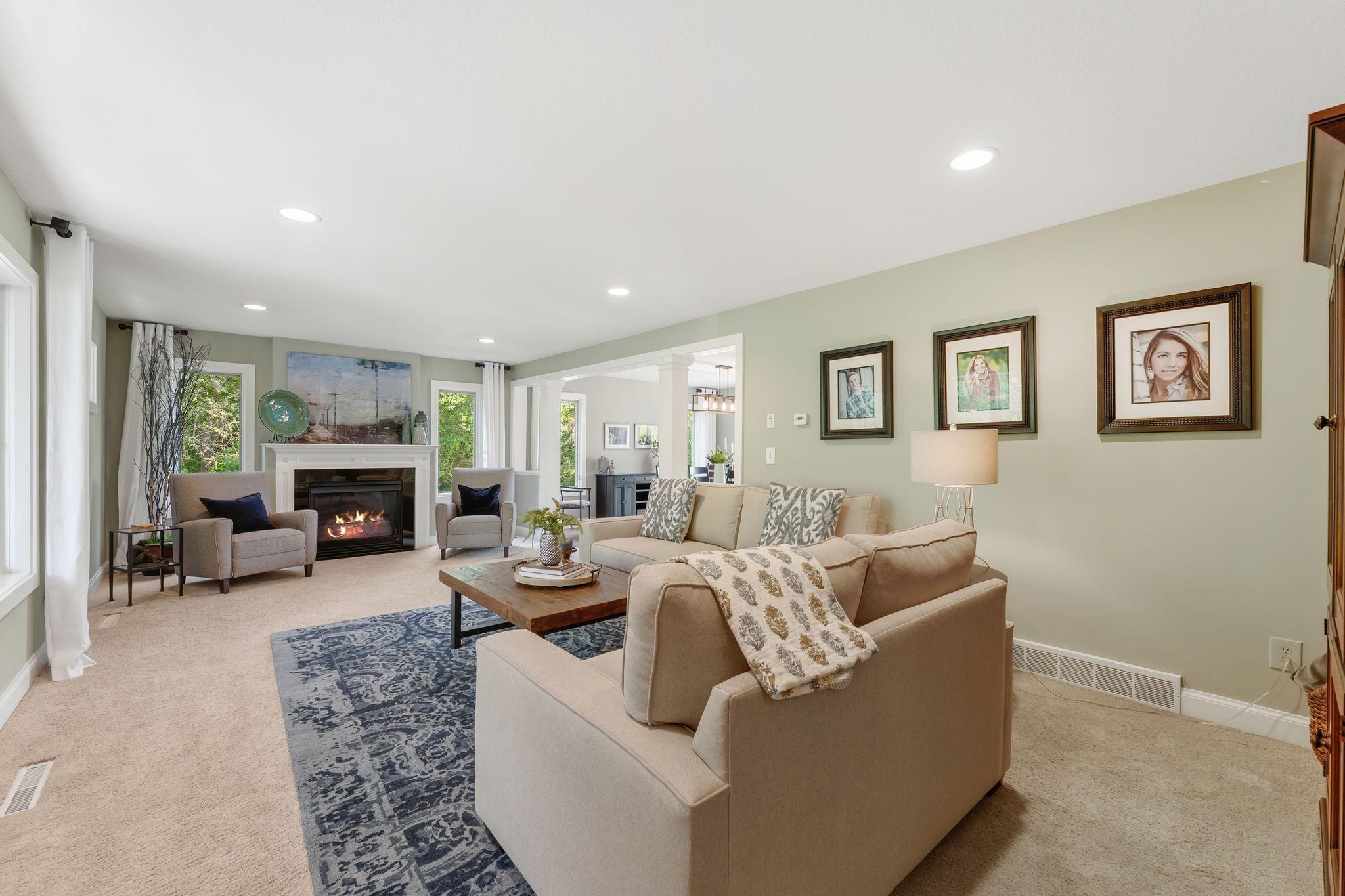 Enter the light filled living room