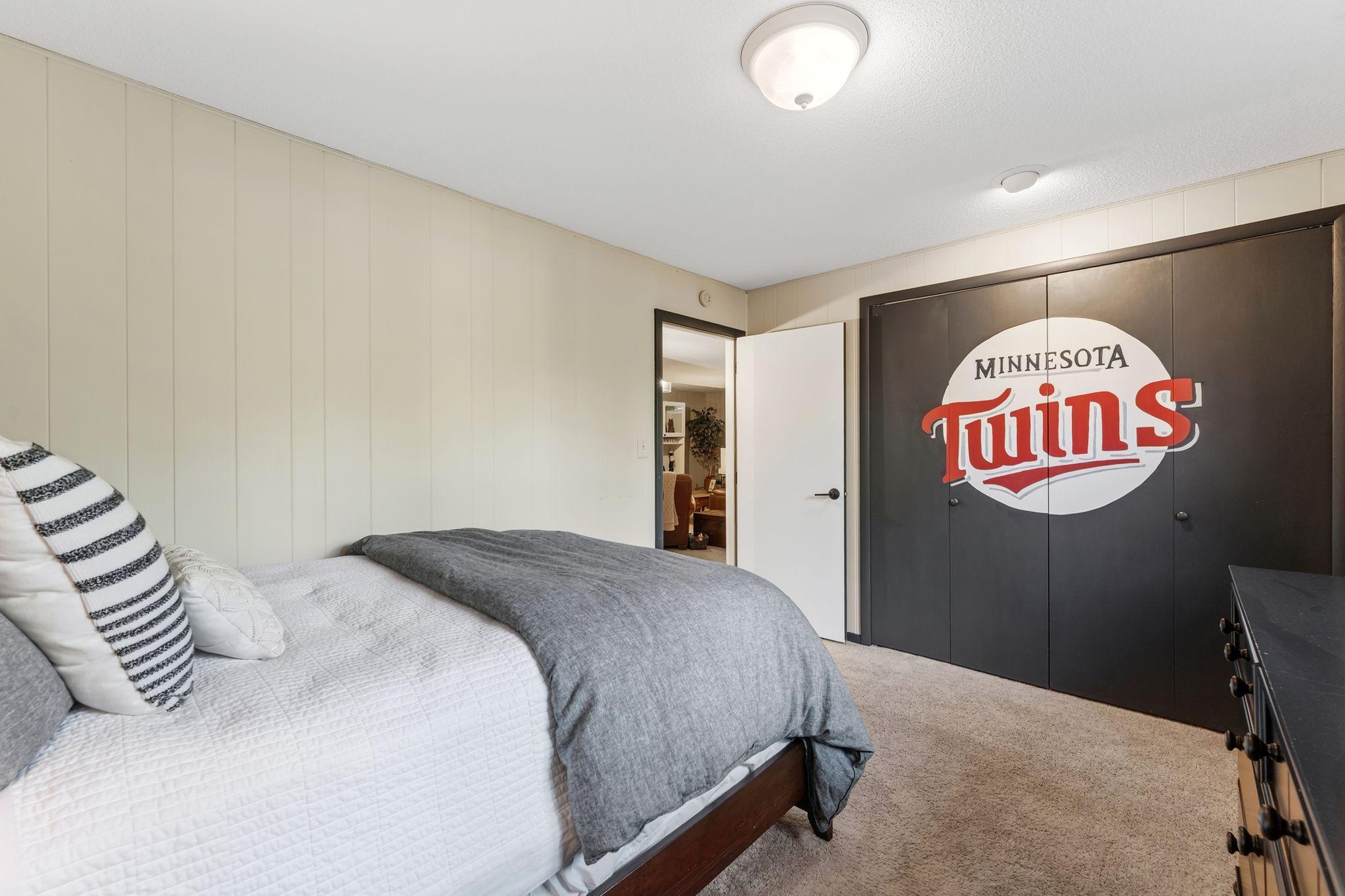 Bedroom 4 is in the lower level