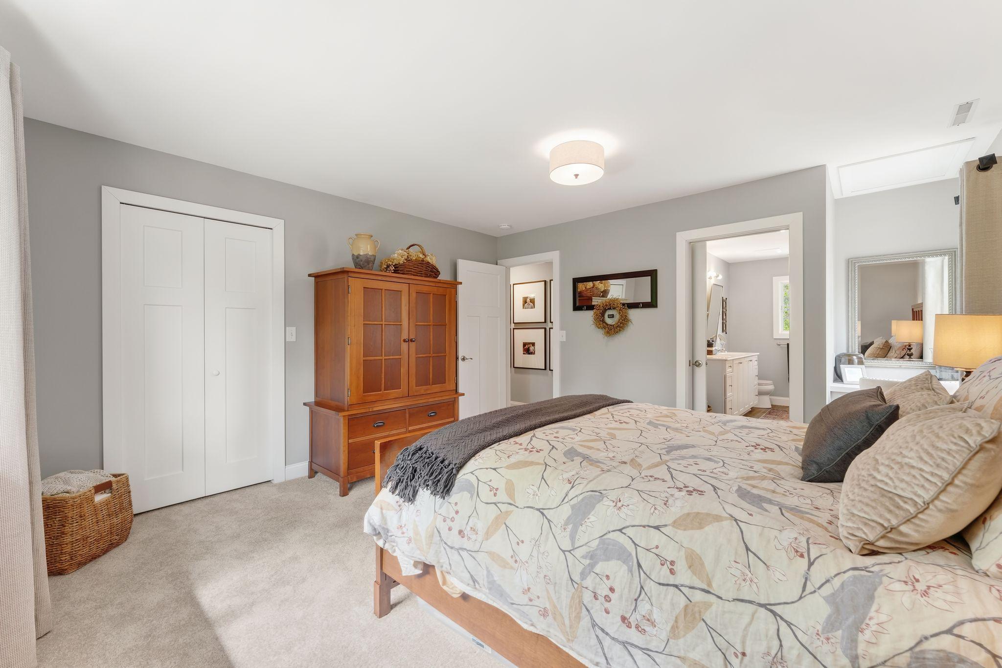 This room also double as another private suite/guest quarters with an ensuite full walk-through bathroom and a large closet.