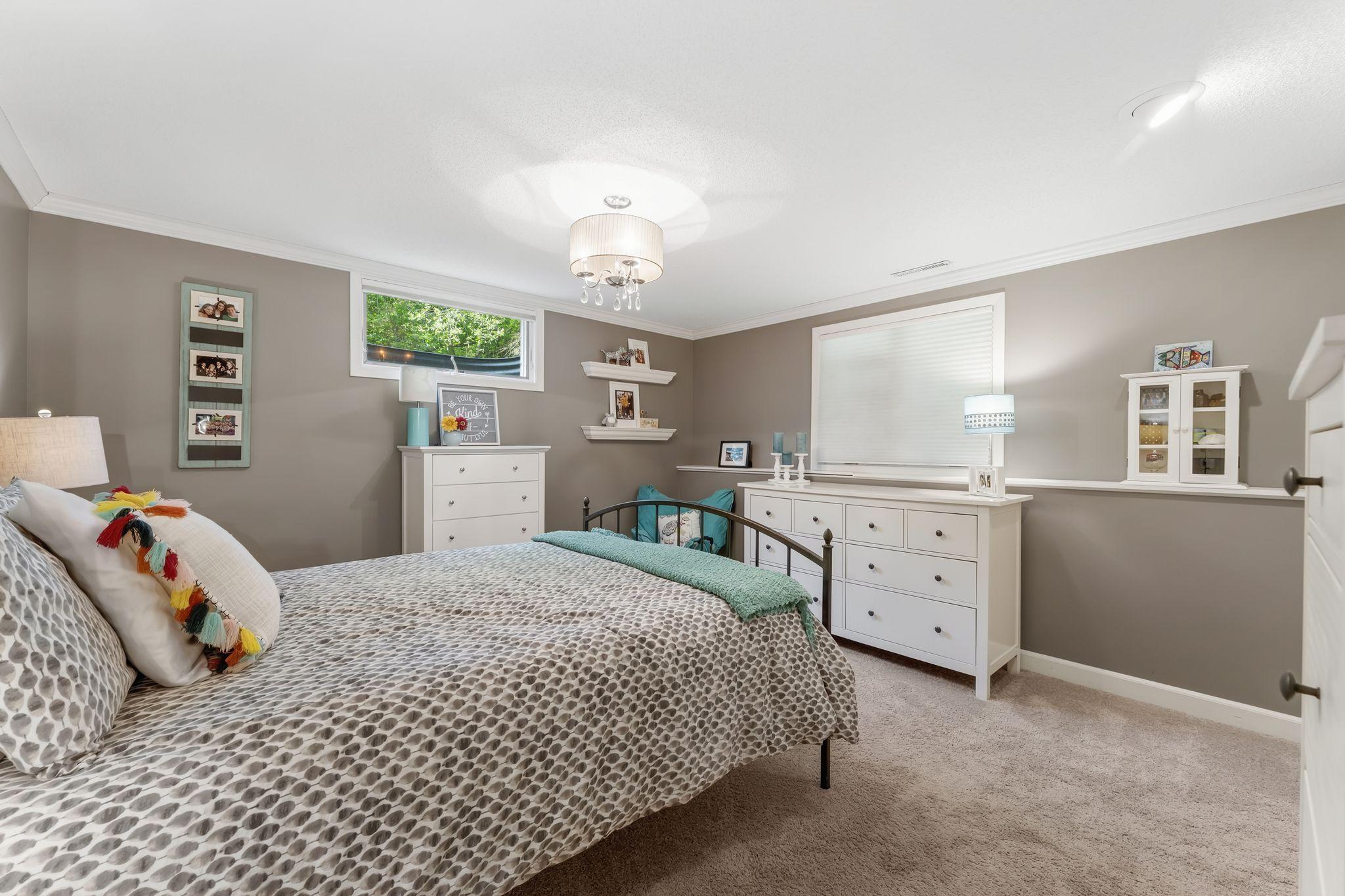 Bedroom 5 is also in the lower level