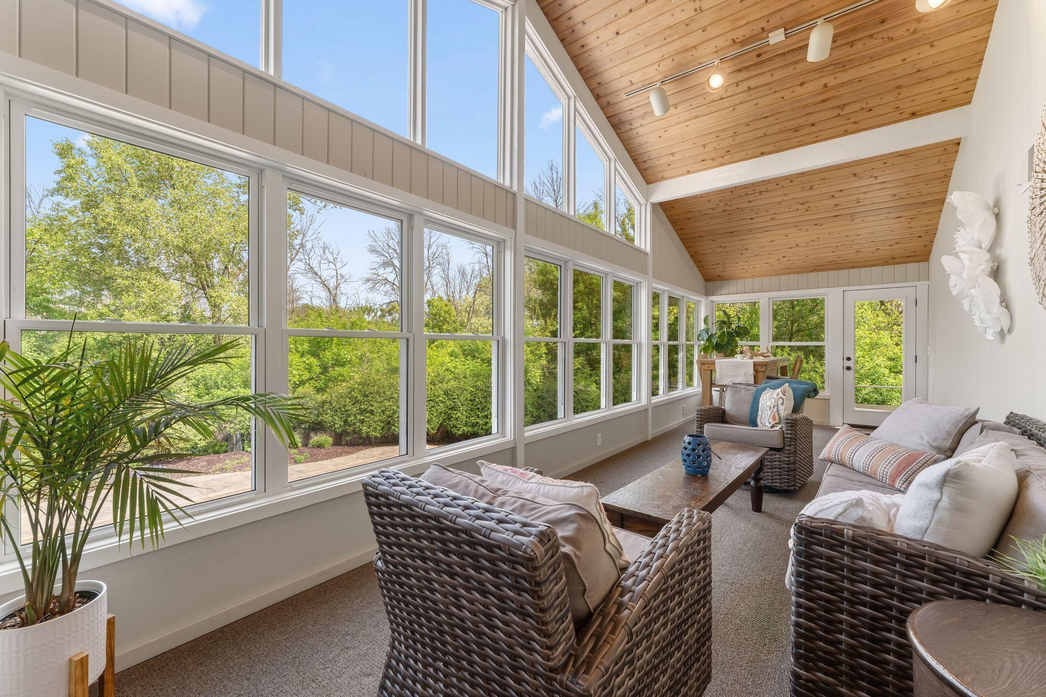 Just when you thought the main floor was as perfect as can be - BAM! This FOUR SEASON sunroom will blow your mind