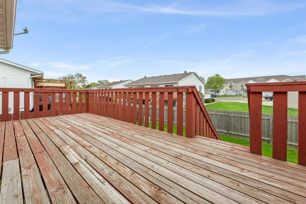 Large wood Deck