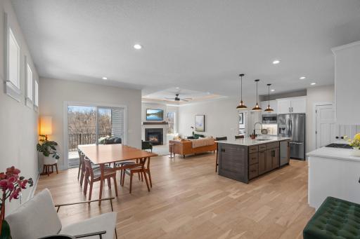 Enjoy the open living space with beautiful finishes