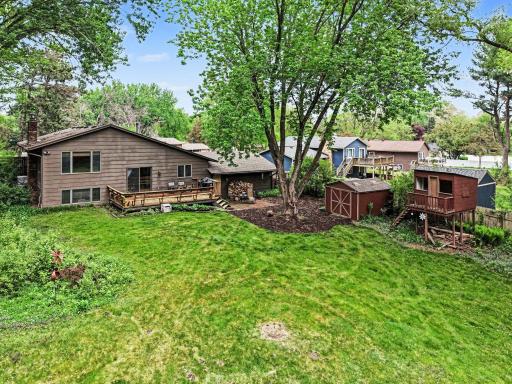 Rare find in Lakeland, just minutes from I-94. This spacious five-bedroom, three bedrooms on the upper level and two on the lower level. Enjoy a private backyard retreat backs up to Belwin Conservancy. Playhouse and shed are included.