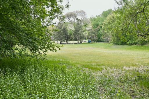 From the back of your property line, you can see Humphries Park. This is a 3 minute walk.