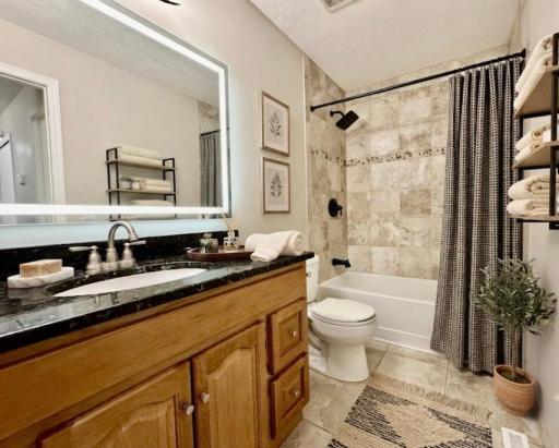 Hallway bathroom