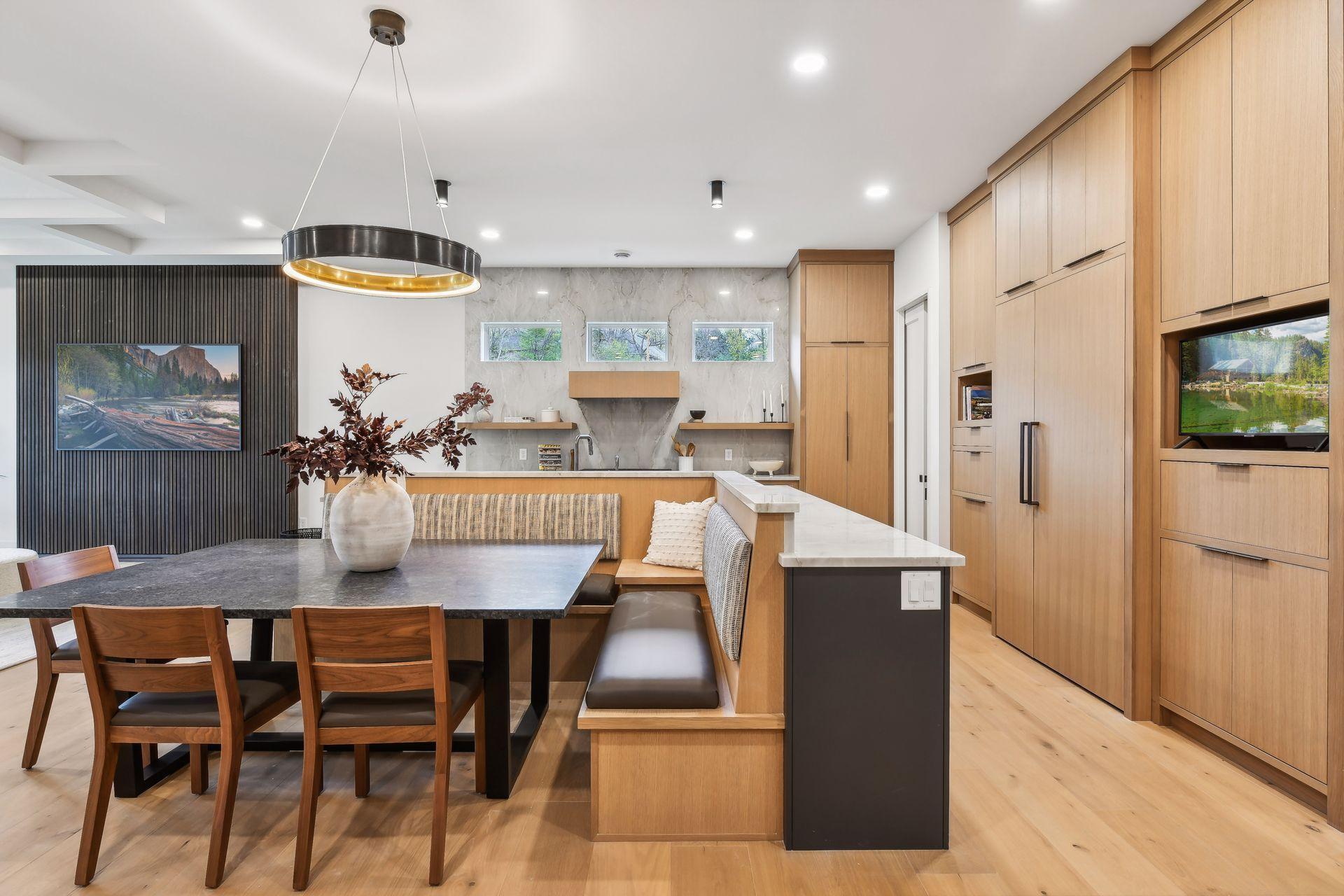 Kitchen bench seating option