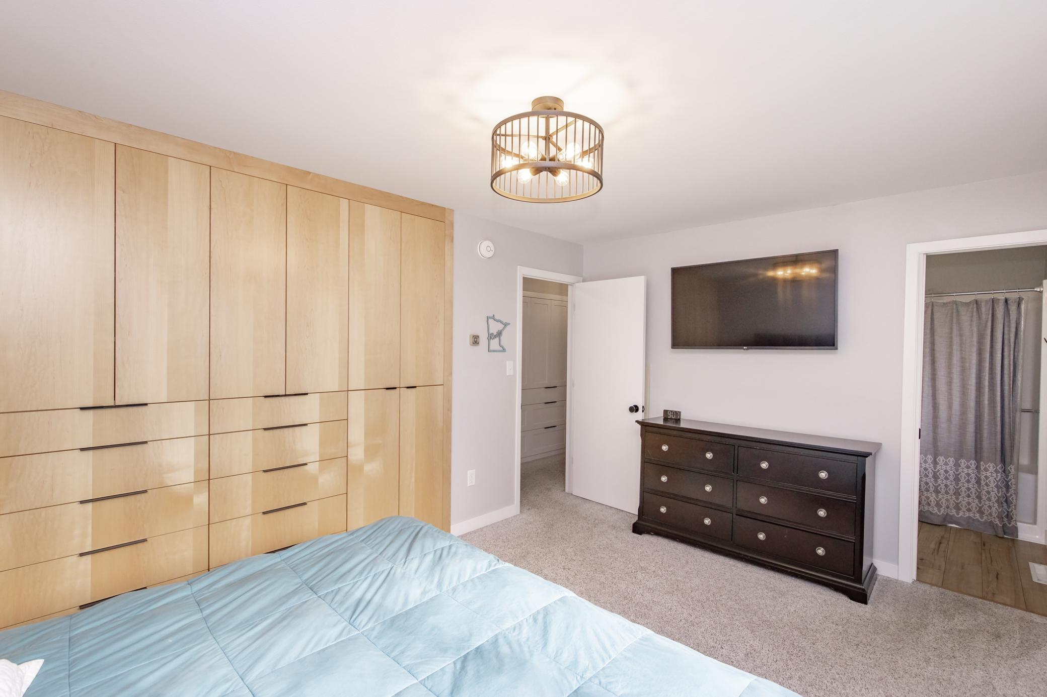Primary Bedroom w/ custom closet storage