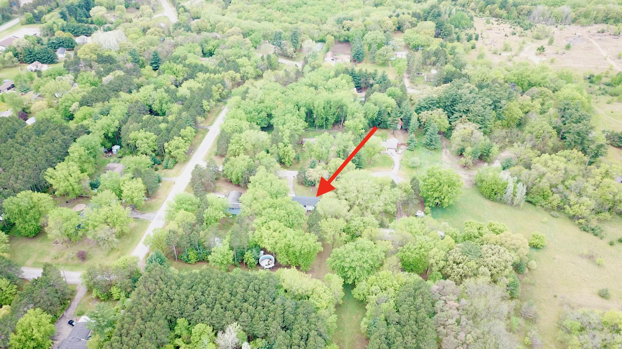 Aerial view of the home. Its so close to all Princeton has to offer but feels like you are truly in the country.