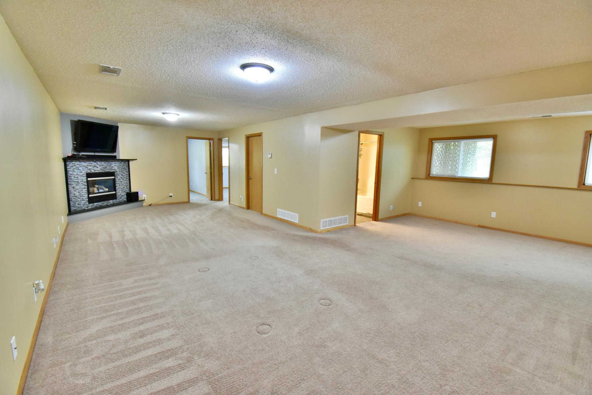 So much room to add a toy space for the kids, have a game room or use the entire space as a media/family room.