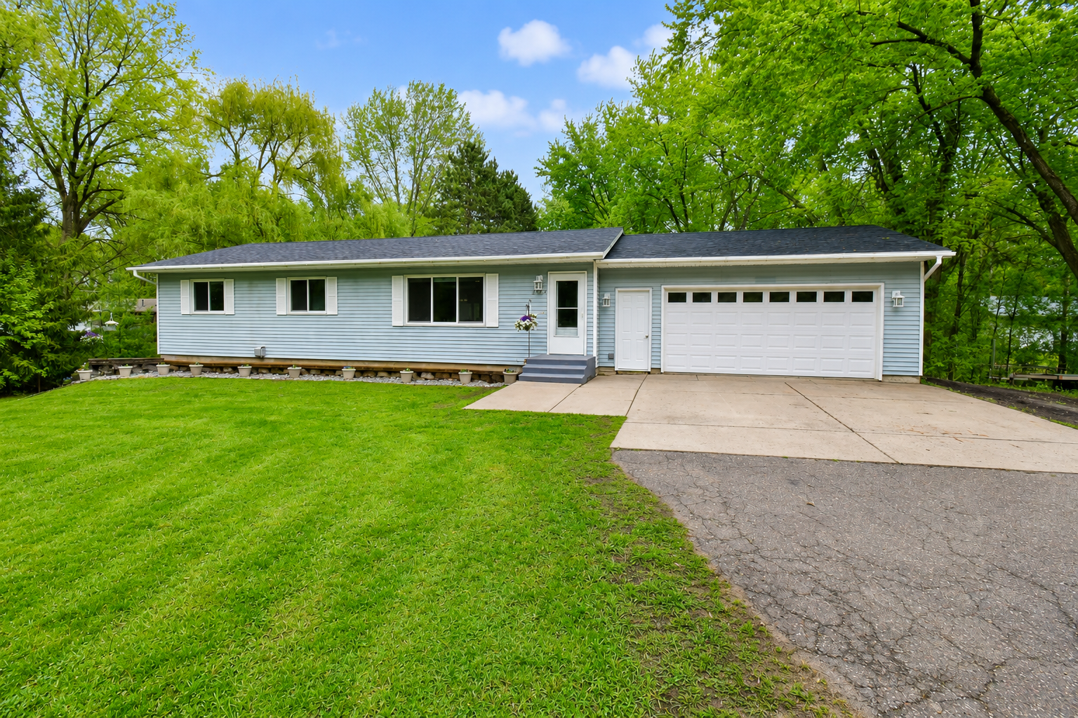 This 5 bedroom home sits on a little over an acre of land. Three bedrooms are on the main floor. The attached garage is insulated, wired and heated. Windows were replaced in 2018. There have been lots of updates to this home.