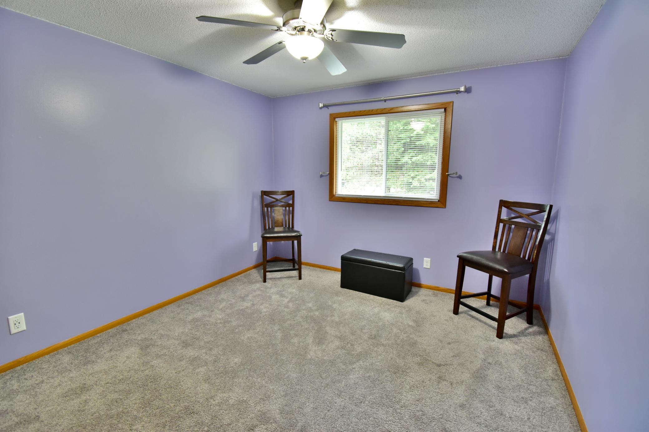Third bedroom on the main floor. Each room has been freshly painted.