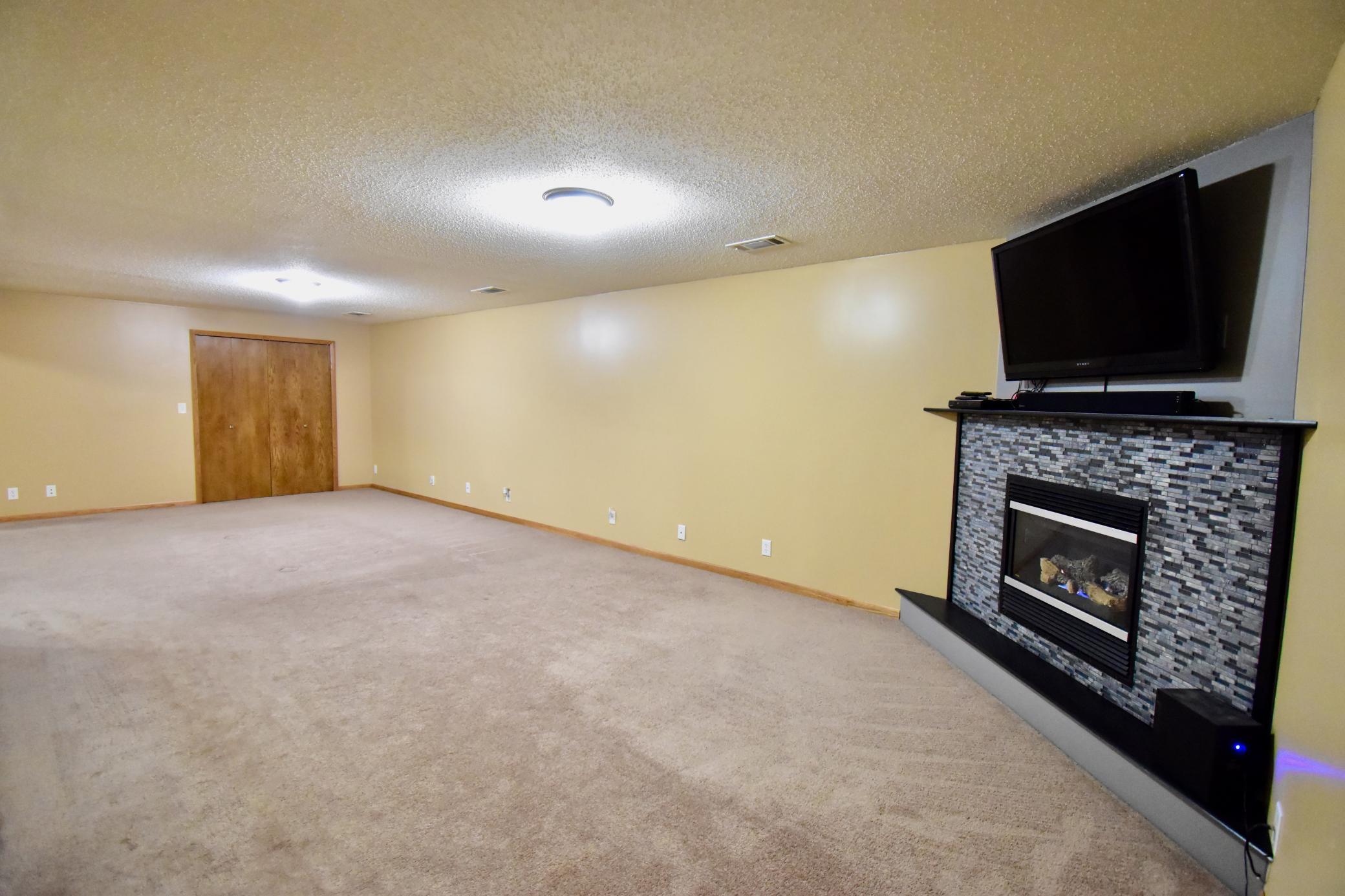 This room provides a large walk in closet for added storage. The lower level has been freshly painted.