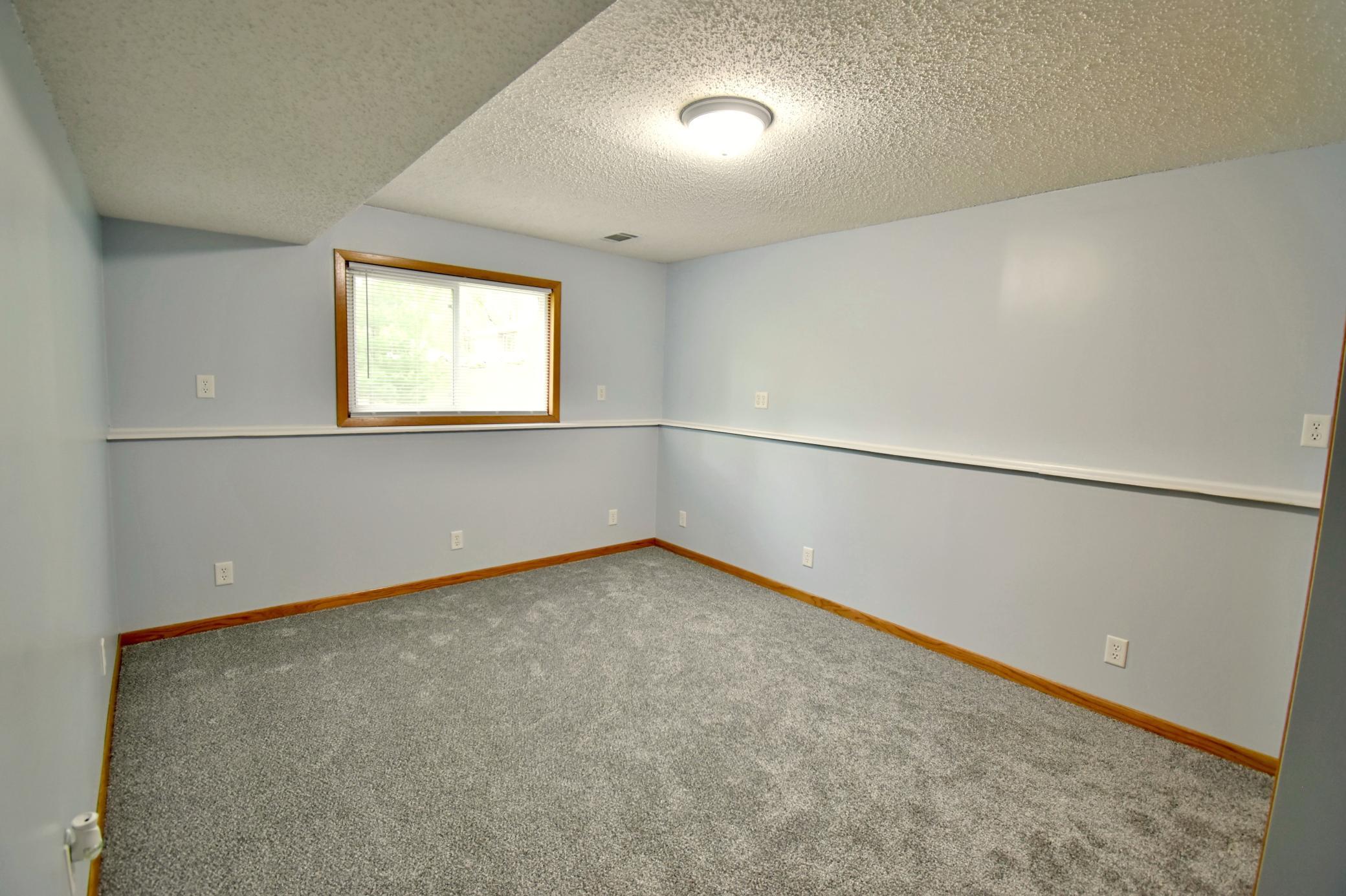 Bedroom #5 on the lower level has new carpet.