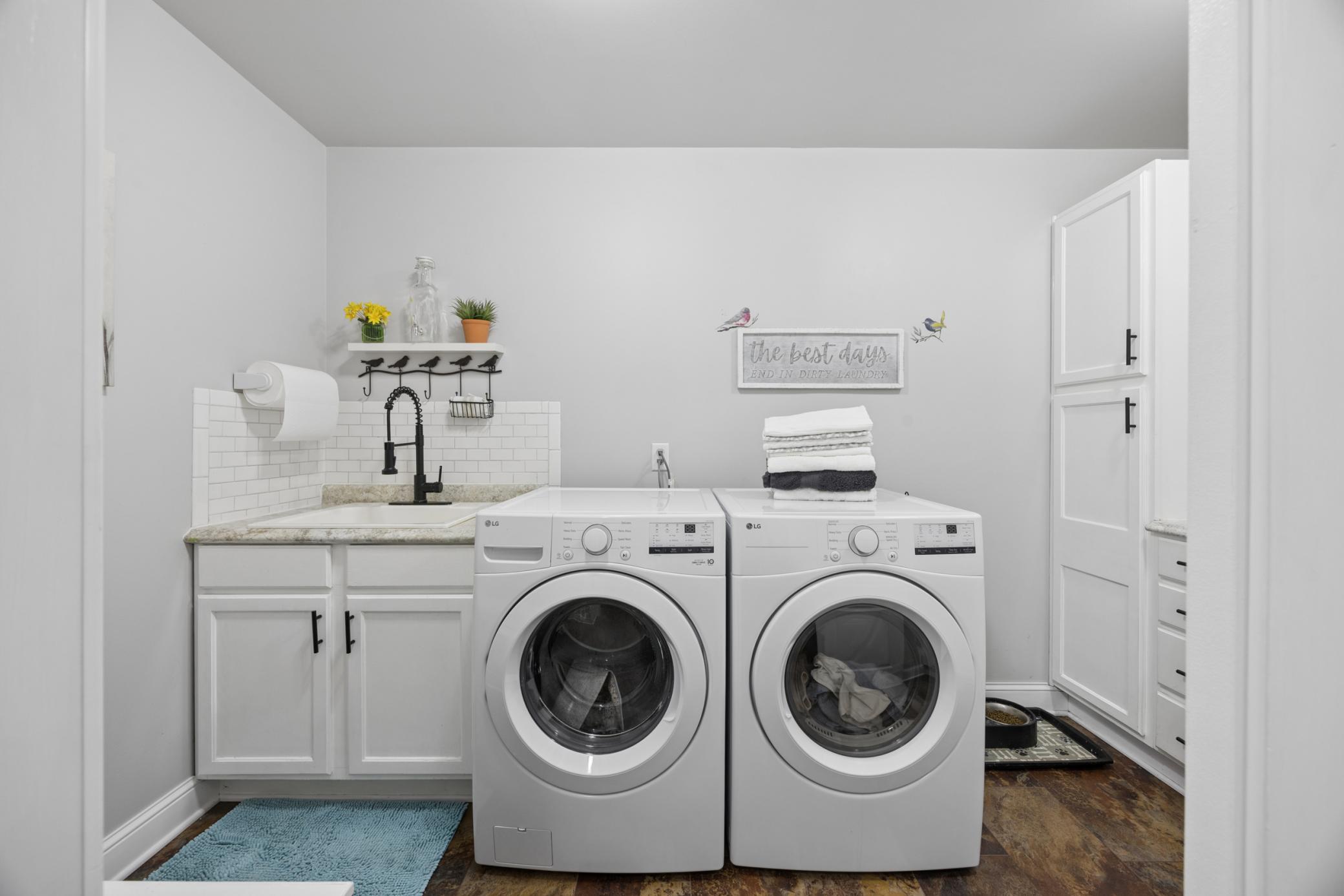 main floor laundry room