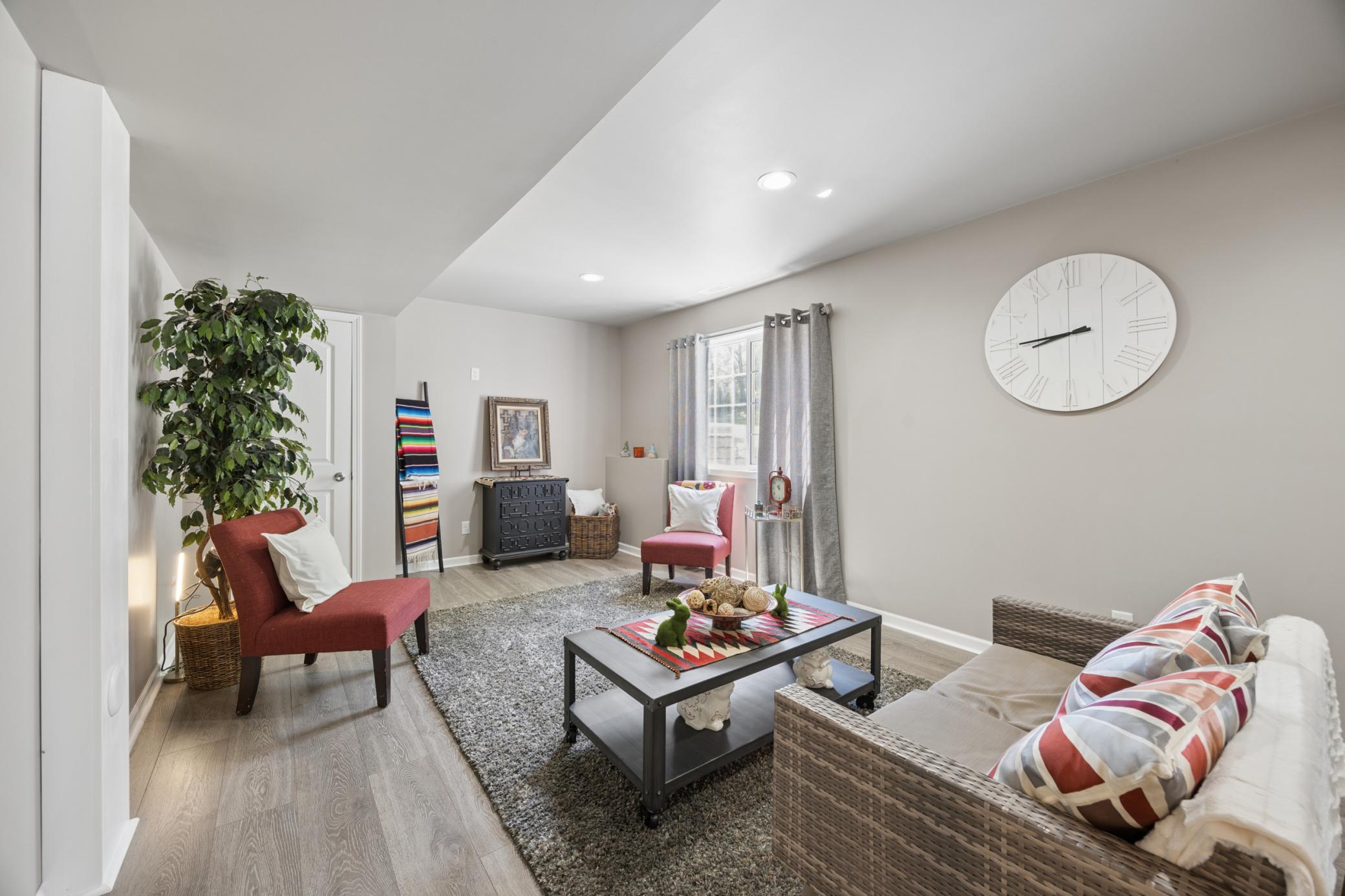 Lower level living area