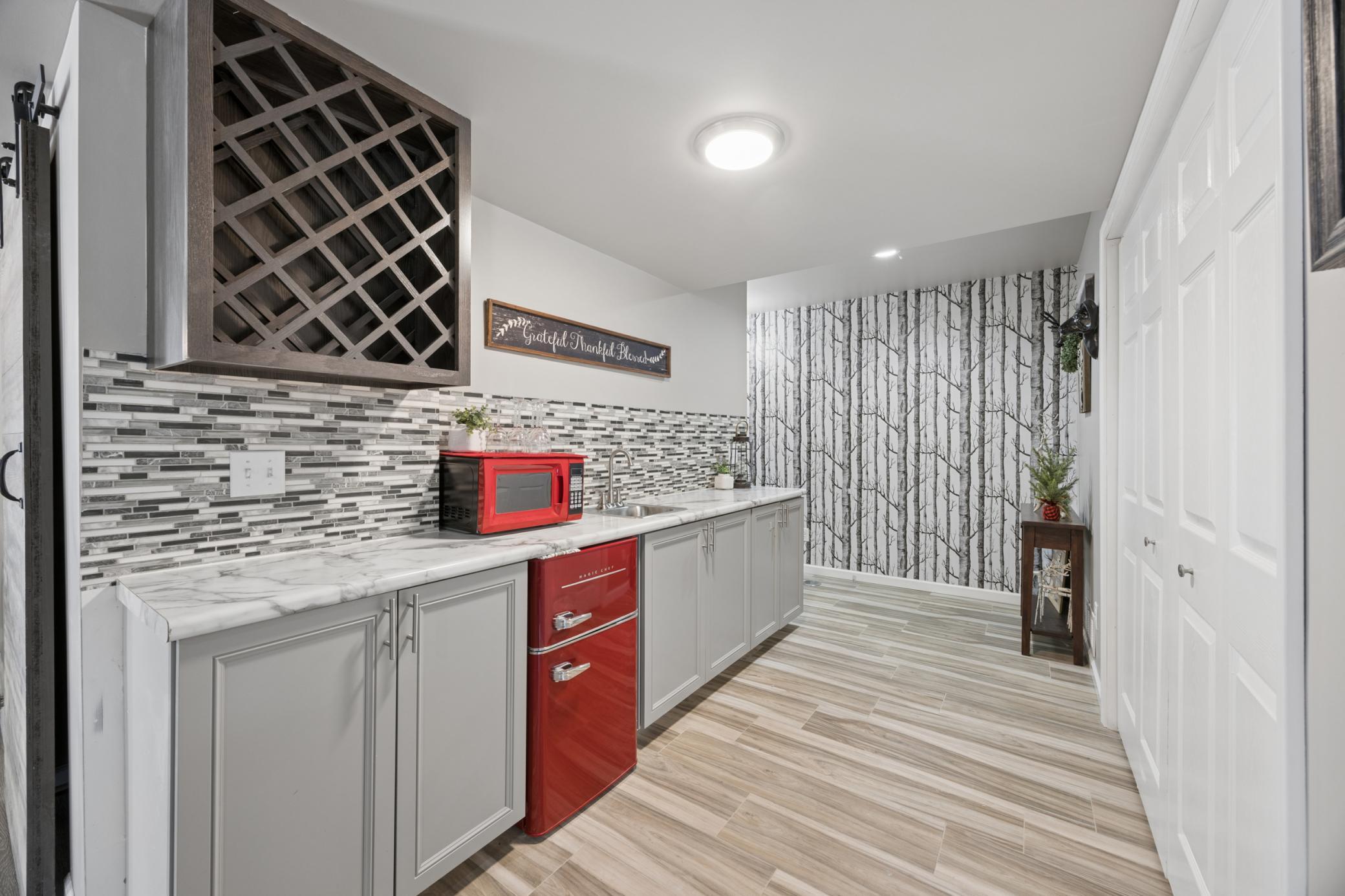 Lower level kitchenette