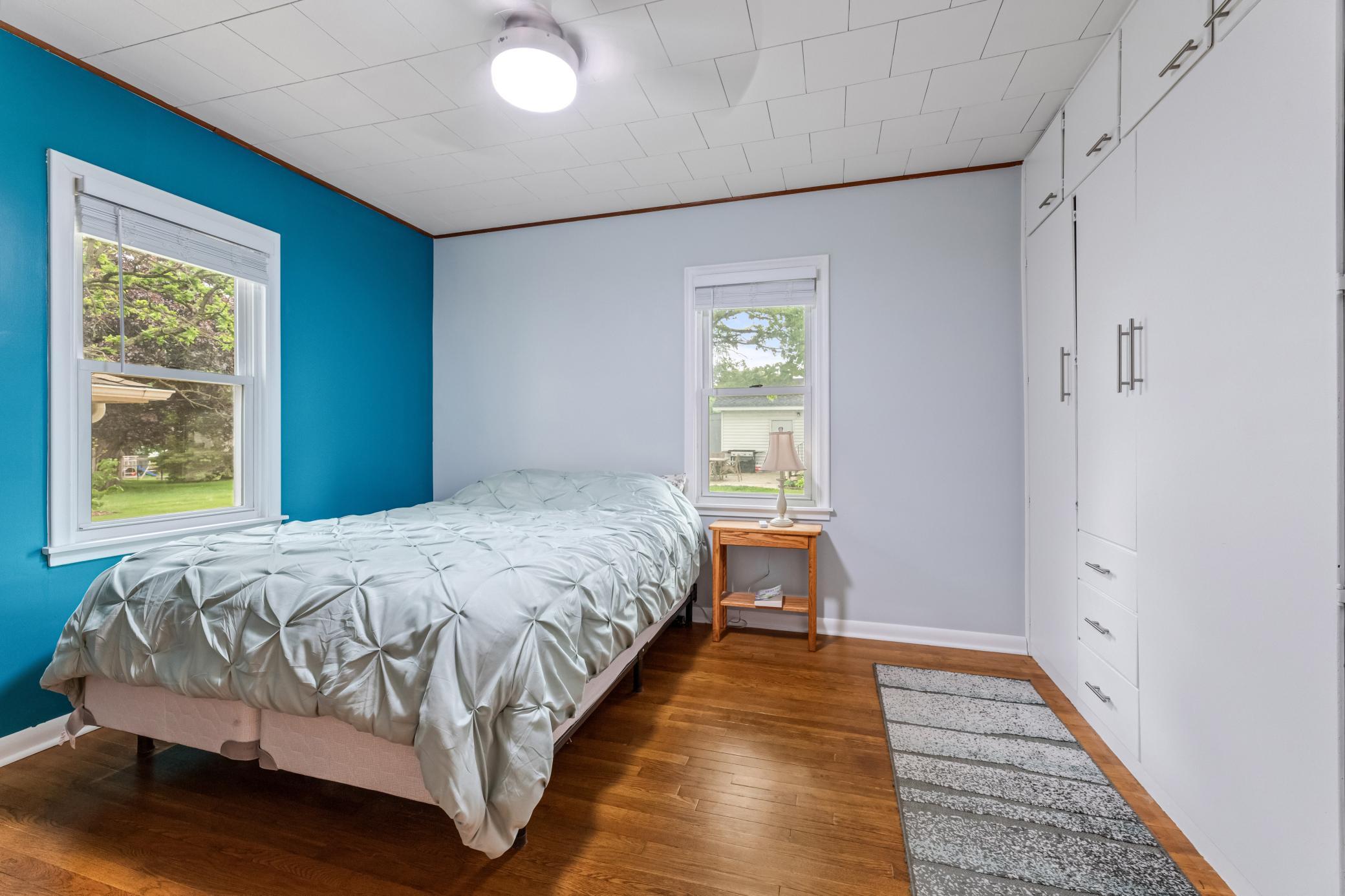Love the hardwood floors. Built-ins too!