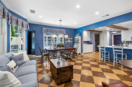 Easily entertain or enjoy a meal in the informal dining space