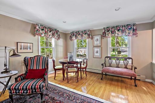 Charming sitting areas to unwind or entertain guests