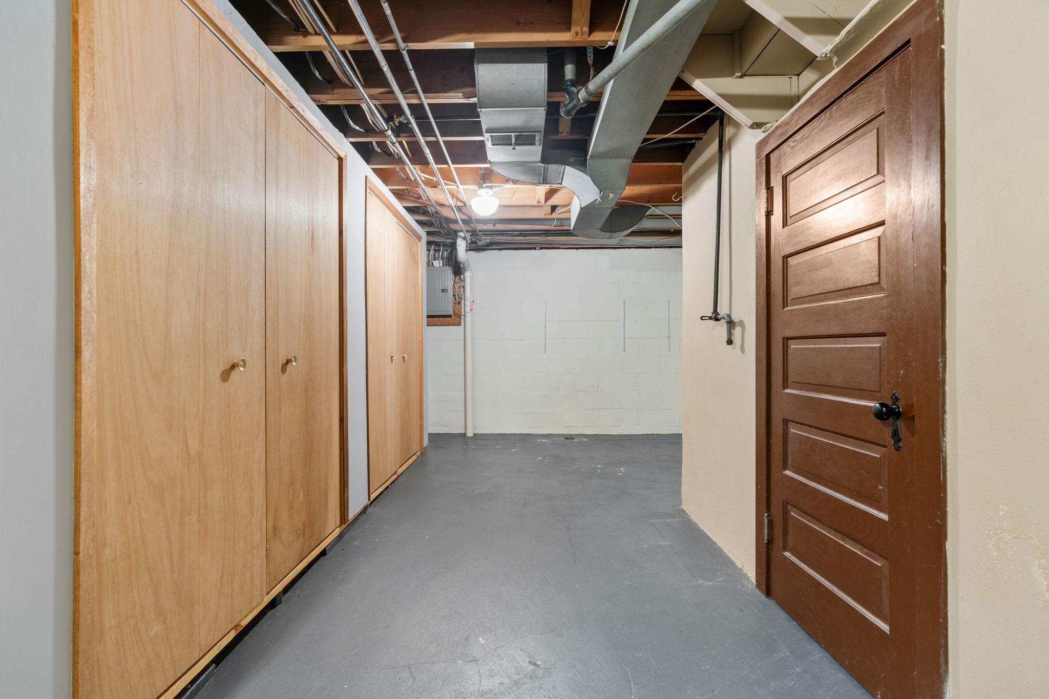 Incredible storage in lower level