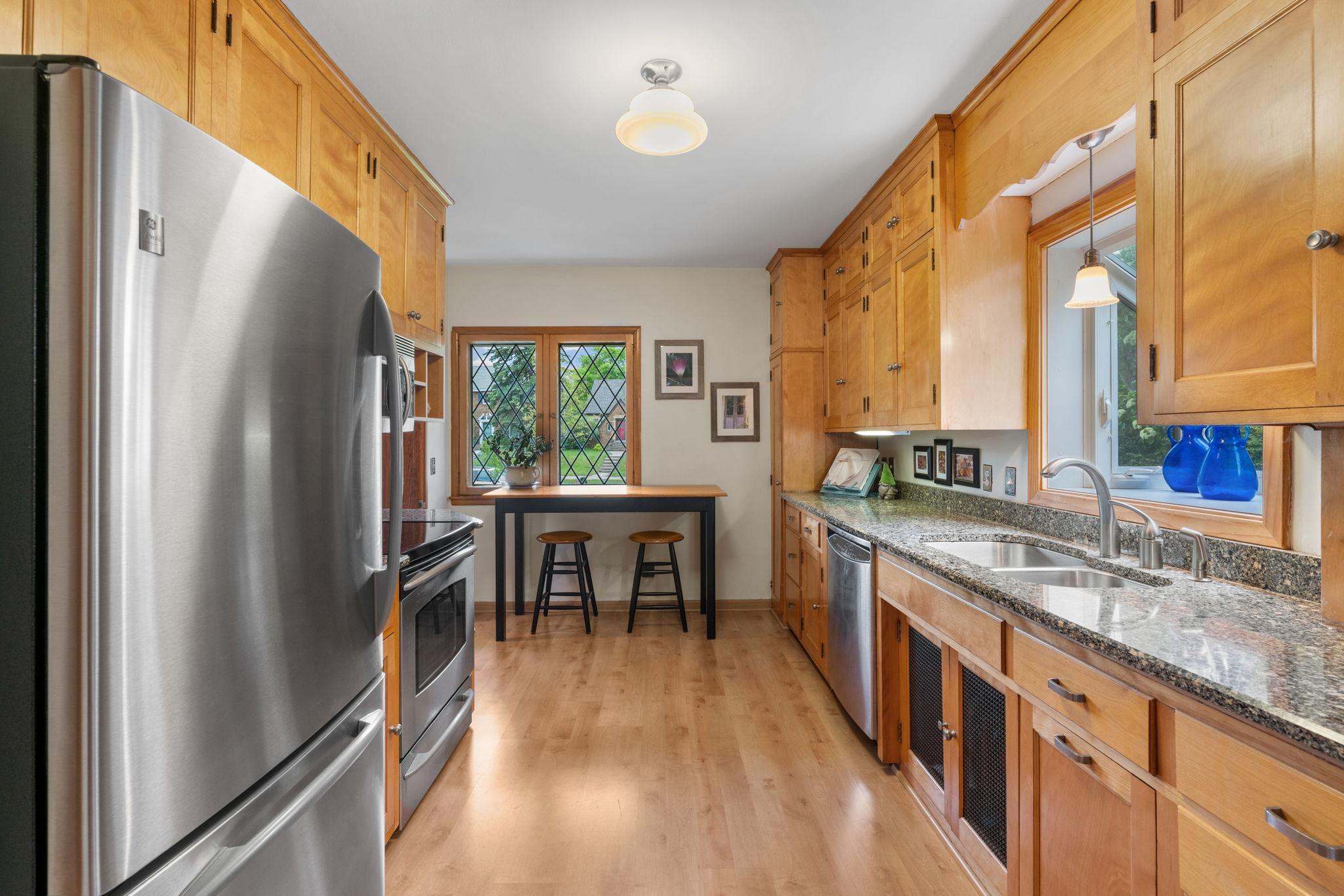 From the ample counter space to Cambria counters there is great space to cook your favorite meals
