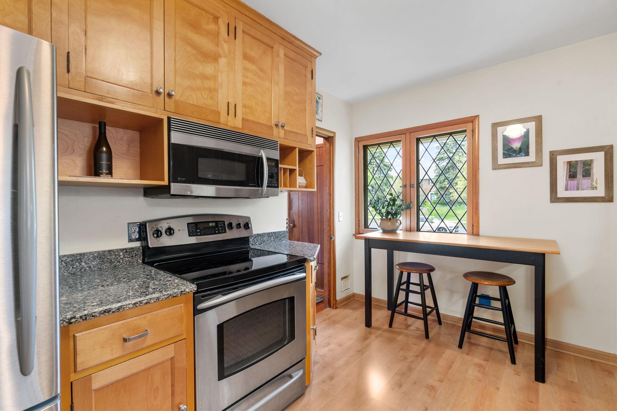 In 2007 NE artist added cabinets while maintaining the style and feel of the space