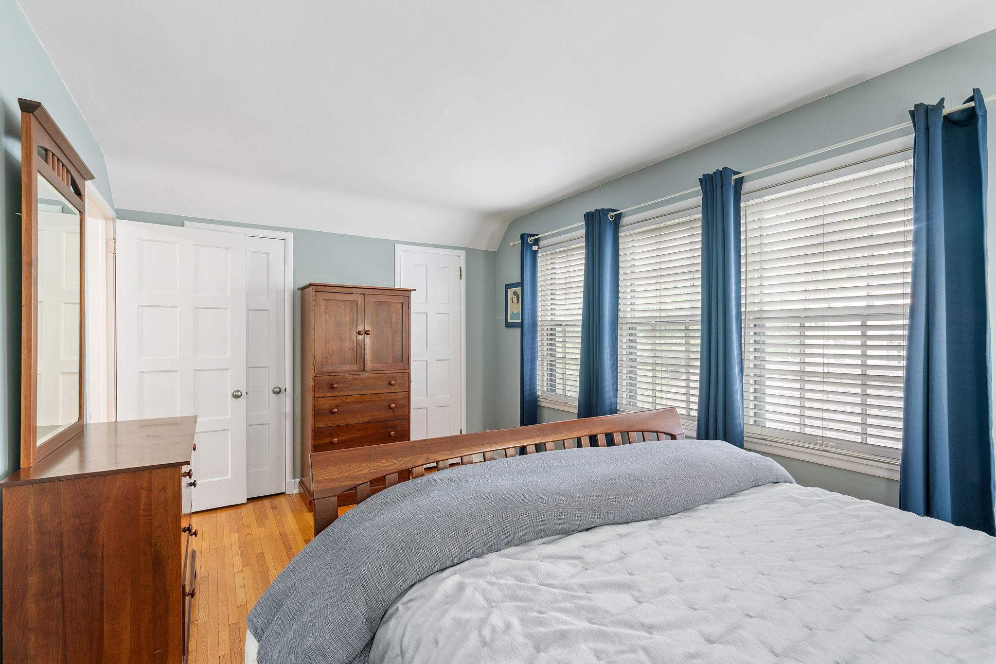 You'll appreciate the wall of windows and double closets