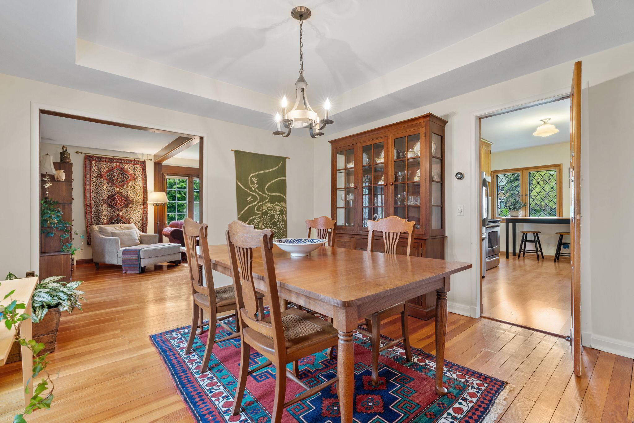 Spacious enought to accommodate a buffet