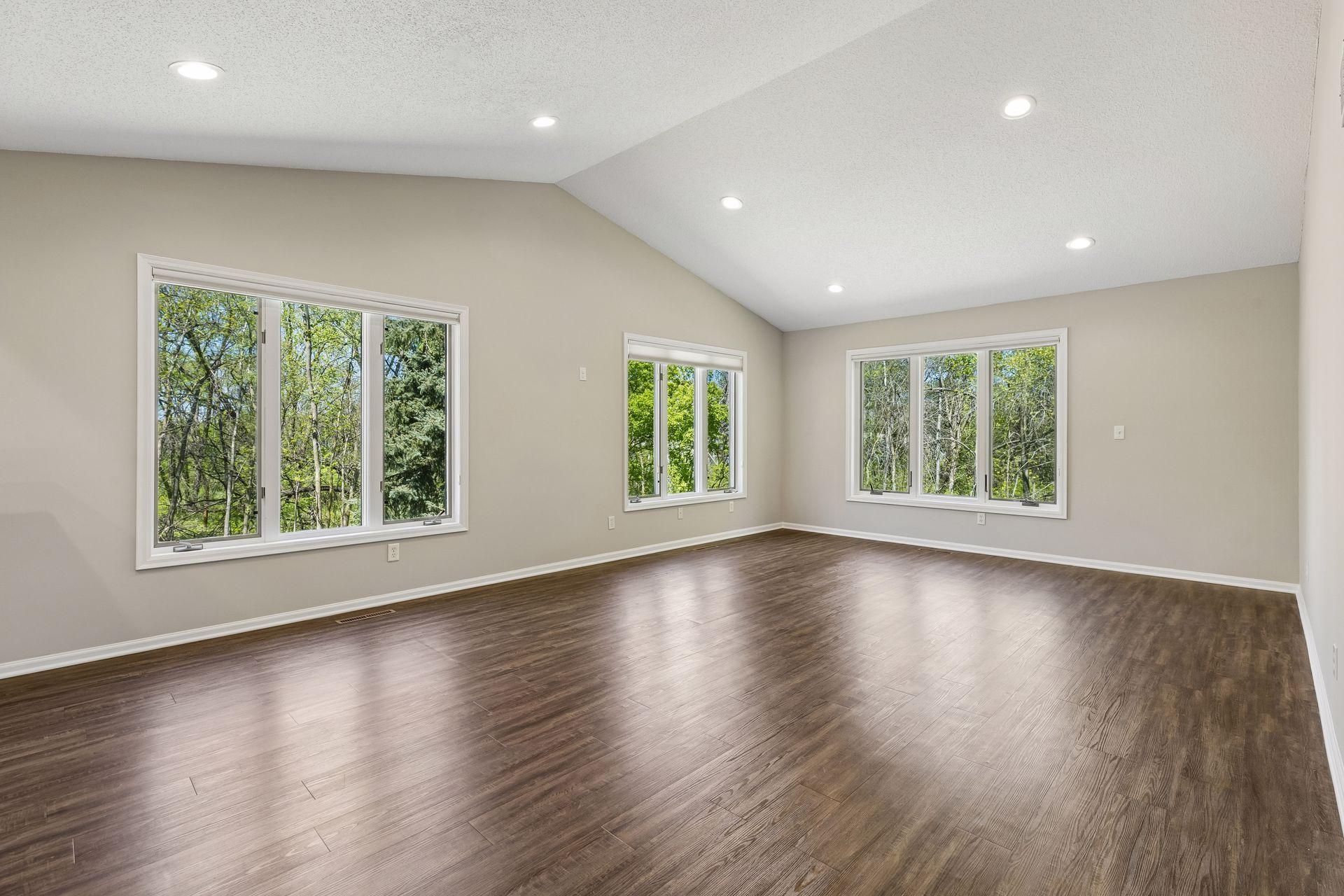 Vaulted main floor living room!