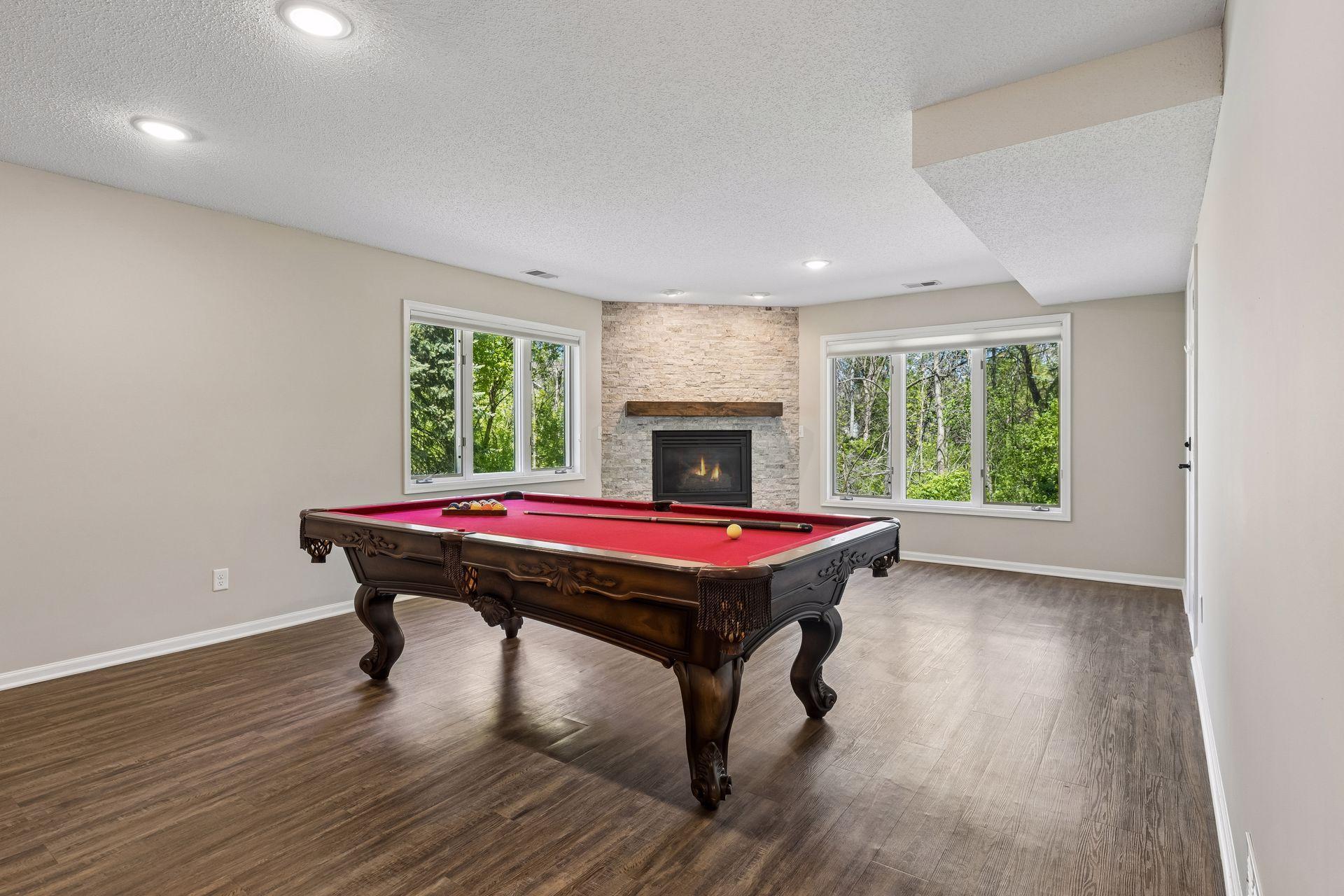 Spacious lower level family room!