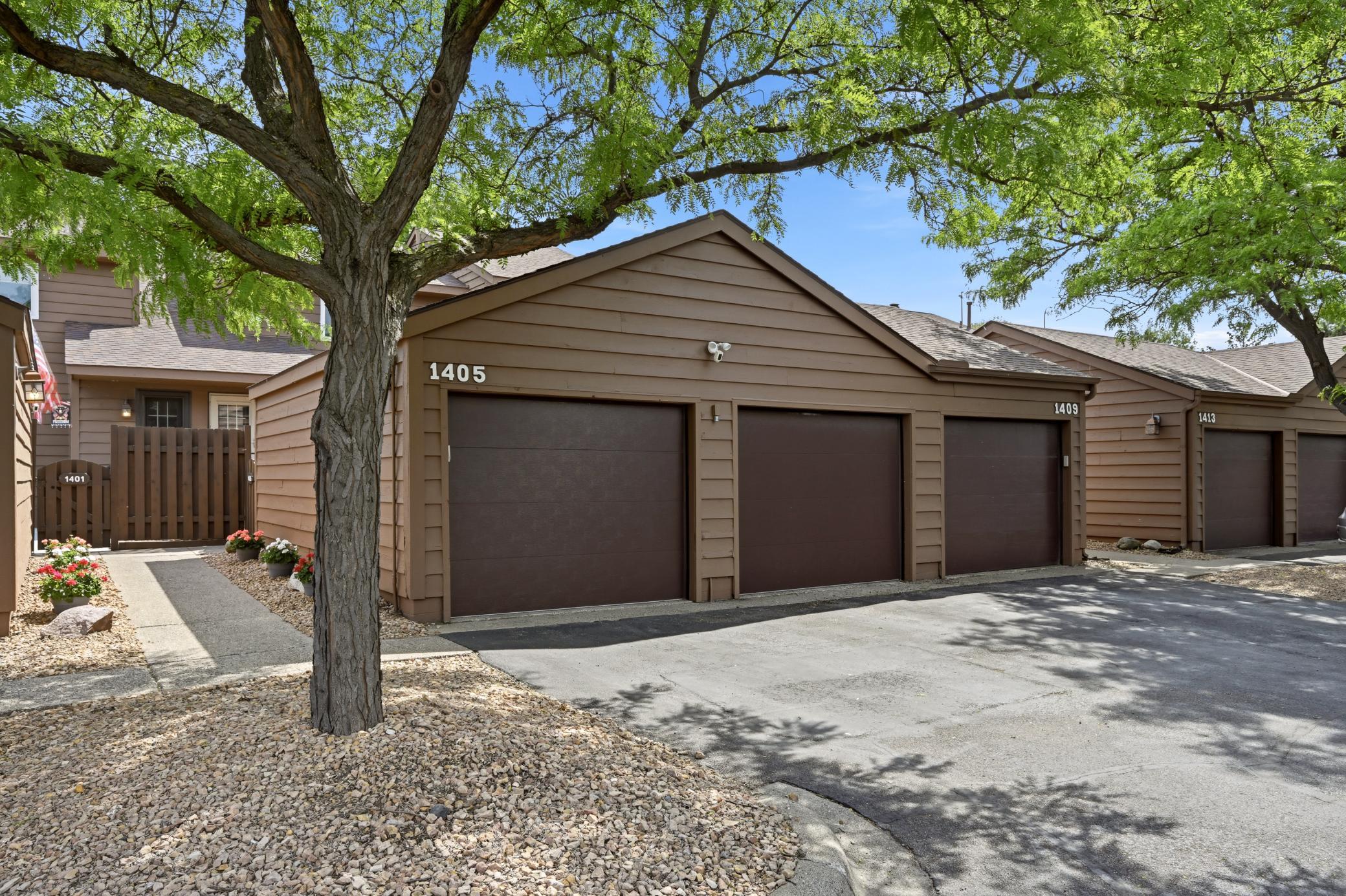 The oversized 2 car garage is ideal for the Minnesota winters and storing additional items.