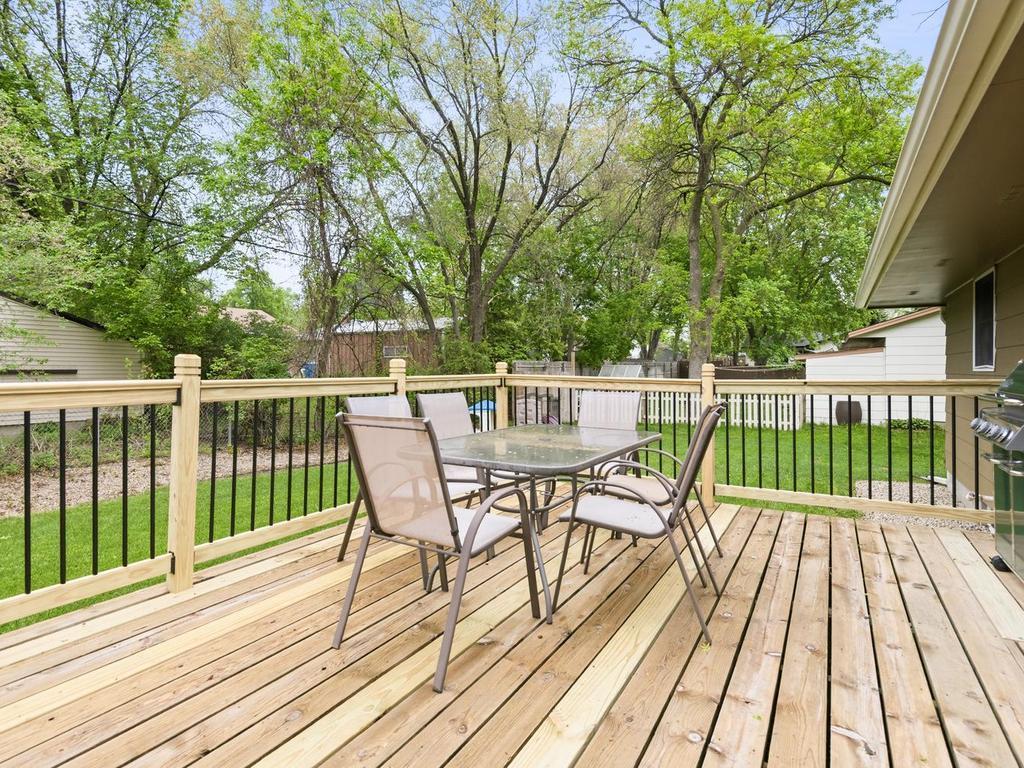 Deck with updated railings in 2026