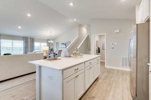 Open, light, bright and beautiful are all words that frequently describe the Cameron. **Pictures are of model home; actual finishes will vary.