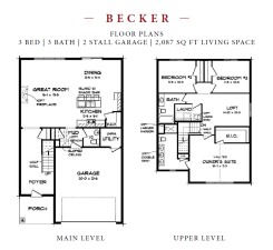 Becker Floorplan (fourth bedroom in lieu of loft)