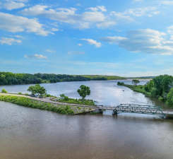 Enjoy walking path access to the beautiful Mississippi River.