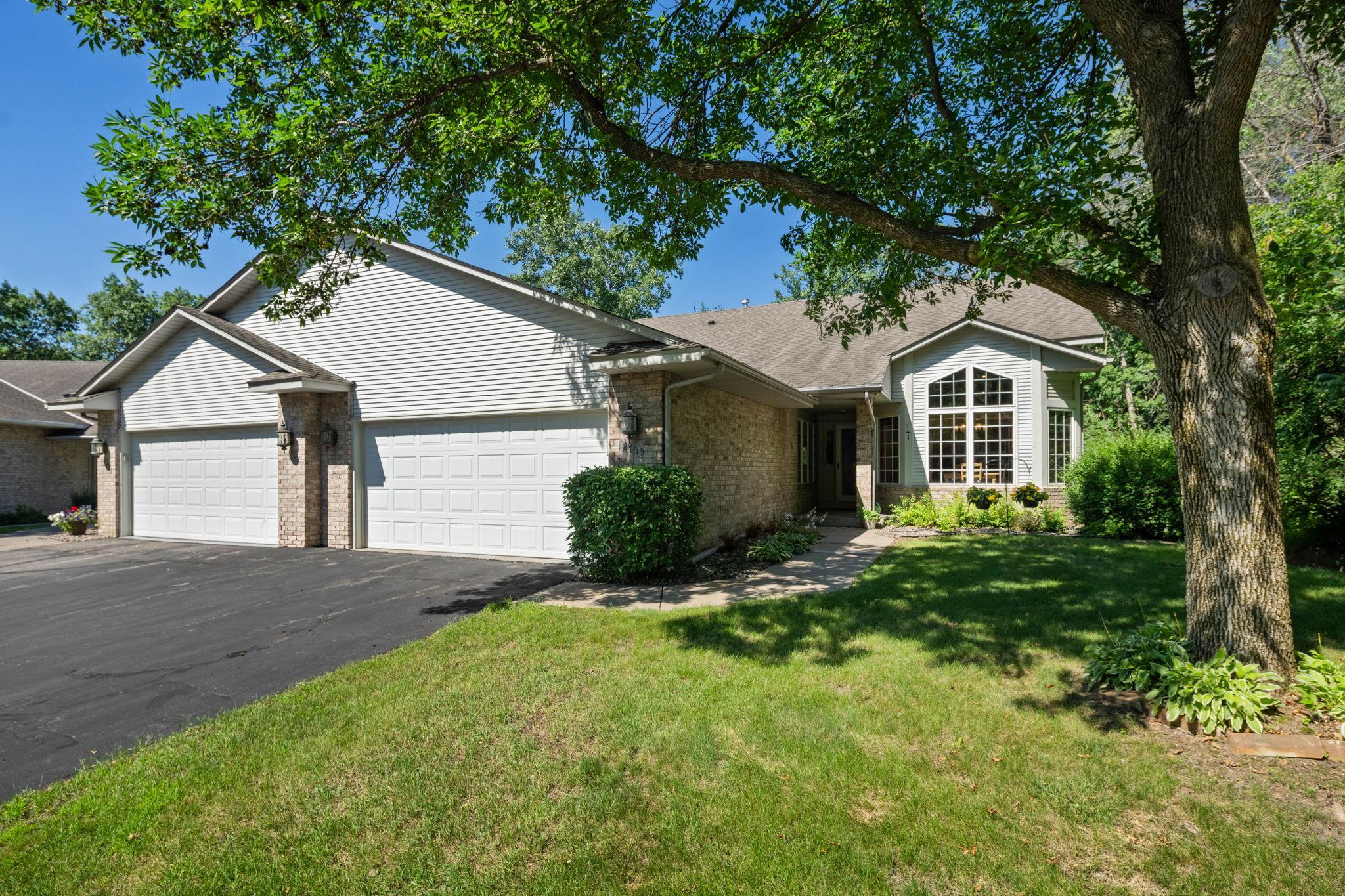 Front of home and garage