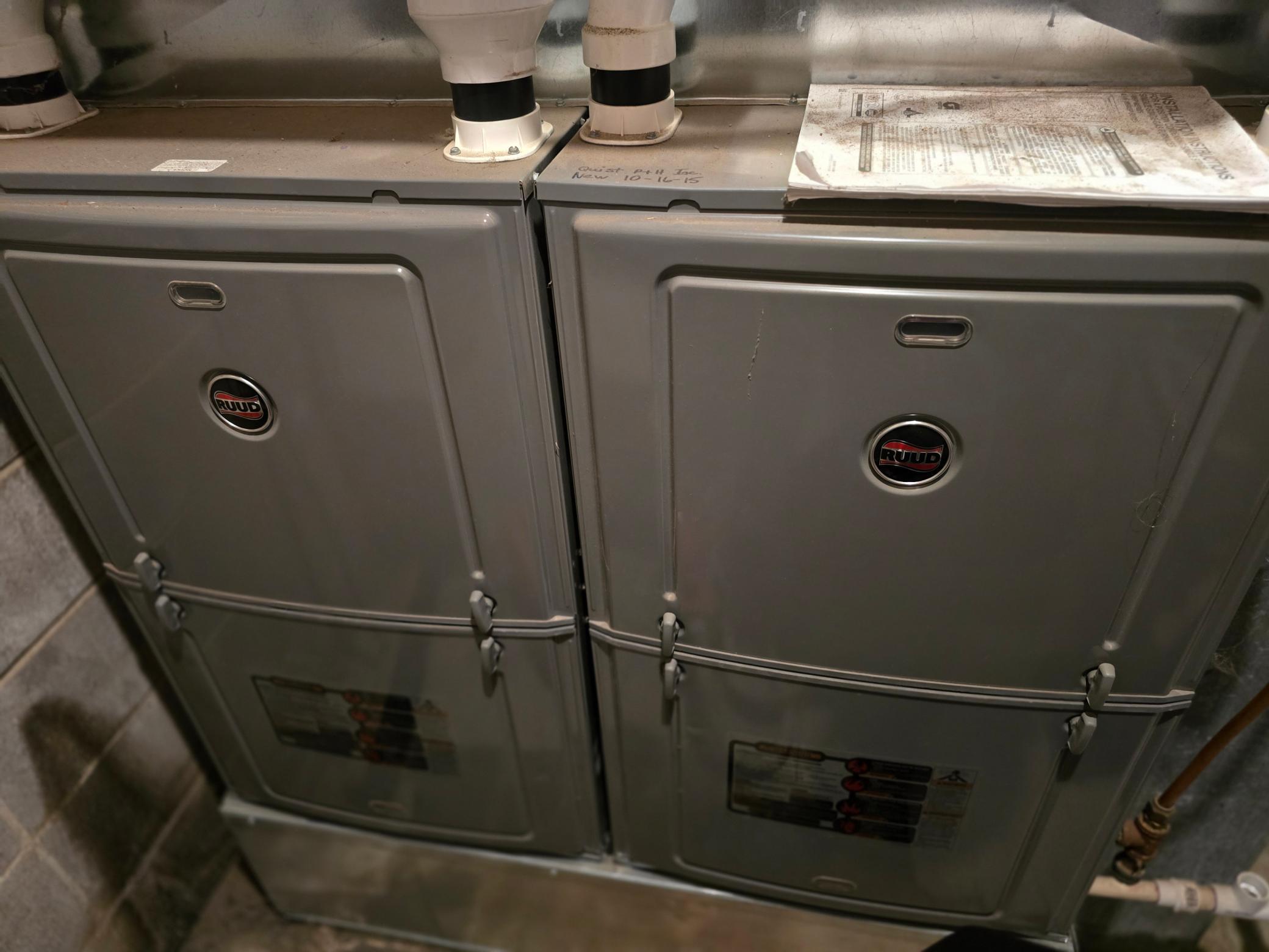 Utility room Newer Forced air furnaces