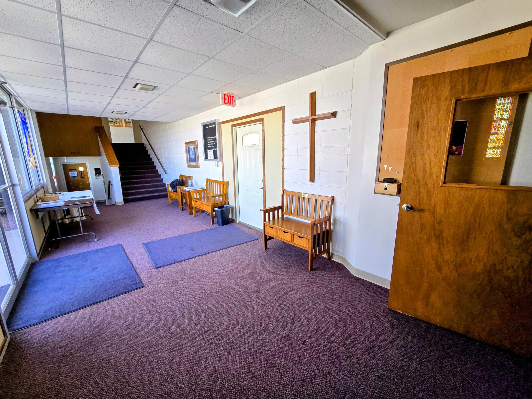 Breezeway between church and educational center