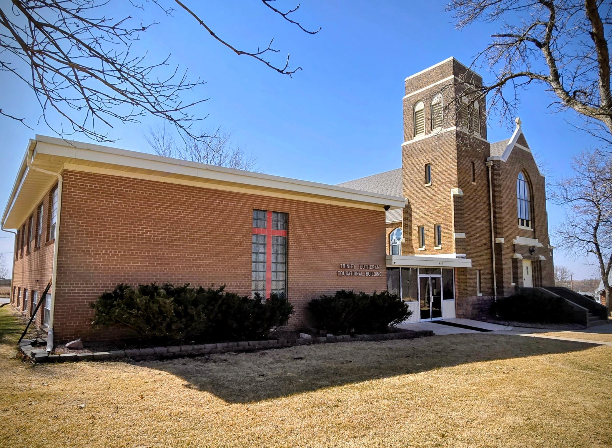 Front of educational building built in 1960