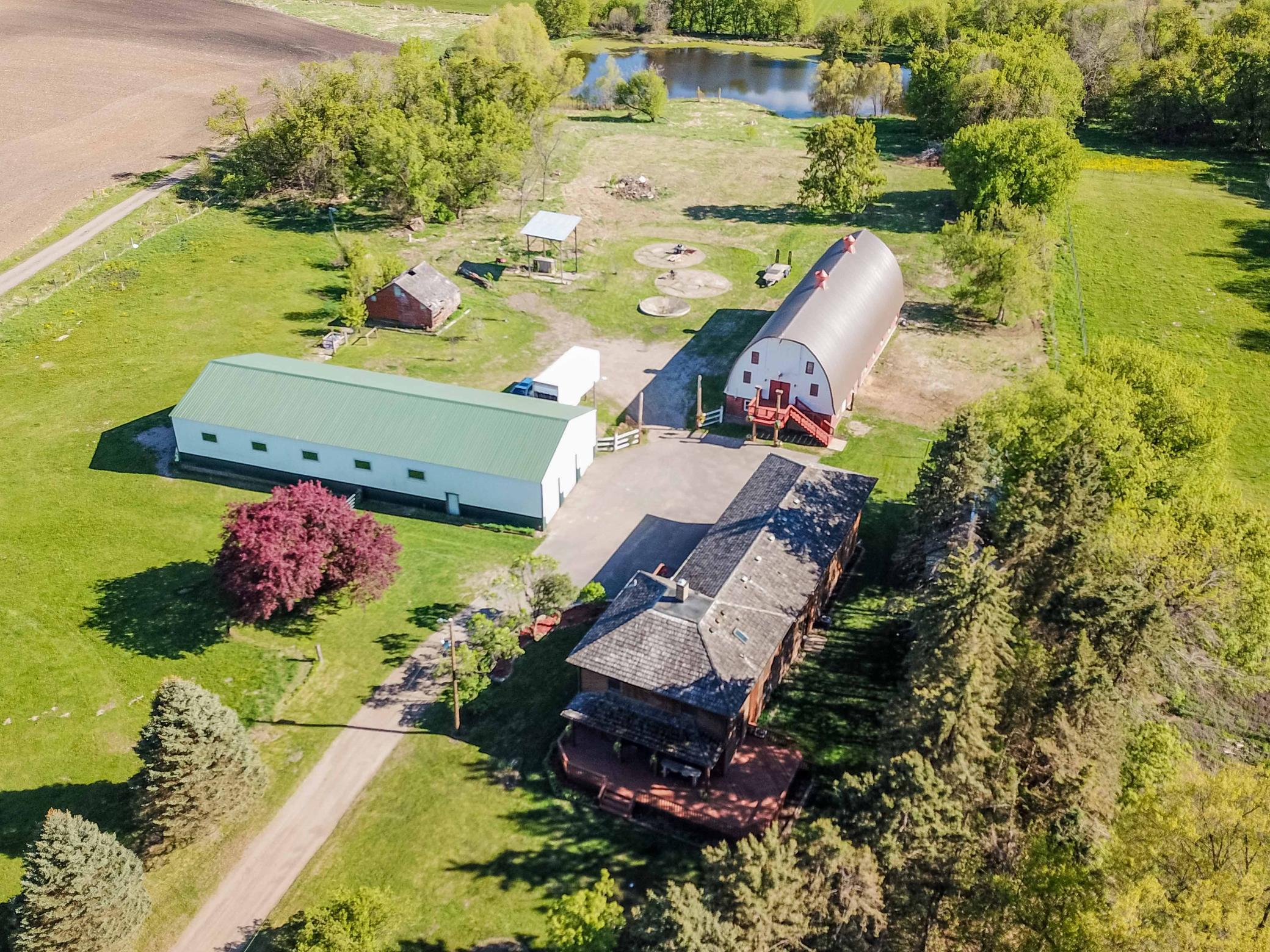 Aerial of homestead